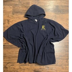 ETSU Hooded Fleece Poncho One Size Navy ProEdge Knights Apparel Stadium Wrap